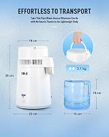 CO-Z Water Distiller 4L Tabletop Pure Distilled Water Machine 0.3 gal/hr view 5