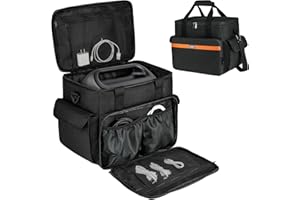 LEFOR·Z Carrying Case Compatible with Jackery Explorer 1000/ECOFLOW River Max/Bluetti EB70S/GRECELL T1000 Portable Power Station,Travel Storage Bag for Charging Cable and Accessories(Bag Only)