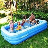 jilong family kiddie pool giant inflatable rectangular pool