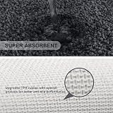 Non Slip Toilet Mat 50x60cm U Shape Black Ultra Thick Microfiber view 5