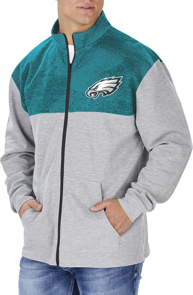 Zubaz Men's Nfl Men's Sherpa Fleece Pullovers Zubaz NFL Philadelphia