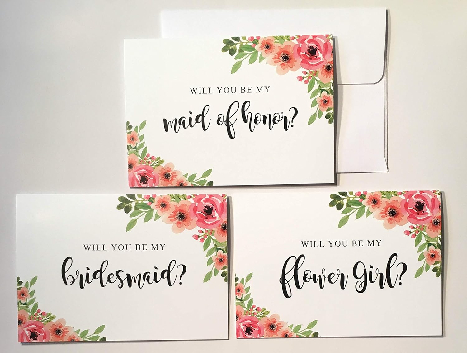 Maid Of Honor Proposal Printable Bachelorette Floral Wedding Will You 