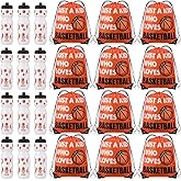 Talltalk Basketball Party Favors Pack Basketball Bags and Water Bottle Set Drawstring Bags Bulk Gift Goodie Treat Bag 24oz Water Bottle Cup Team Gifts Accessories