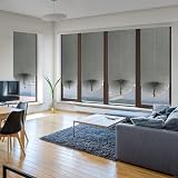 Maritown Temporary No Drill Blinds 60x150cm Grey Pleated Light Filtering view 5