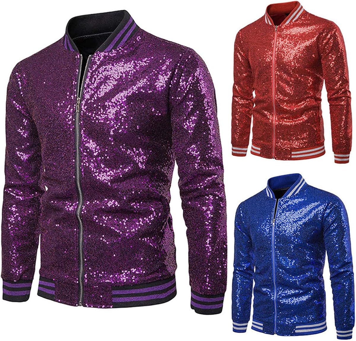 purple sparkly jacket