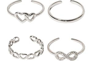 Loving My Bump 925 Sterling Solid Silver Adjustable Mixed Design Open Toe Ring Rings Finger Ring Women Gift