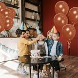 SHATCHI Dark Brown Balloons 50 Pack 12 Inch Latex Biodegradable view 5