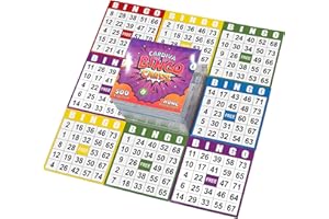 Cardiva Bingo Cards, 500 Unique Bingo Sheets (5 Colors, 4x4) – Disposable or Reusable Paper Bingo Cards for Large Groups, Parties, Classrooms, Events & Senior Game Nights – Tear-Off Pad-Bound Design