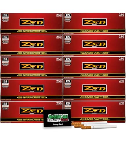 Amazon.com: ZEN King Size Full Flavor Cigarette Tubes - 10 Boxes