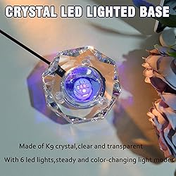 IFOLAINA Crystal LED Light Base Multicolor Changing