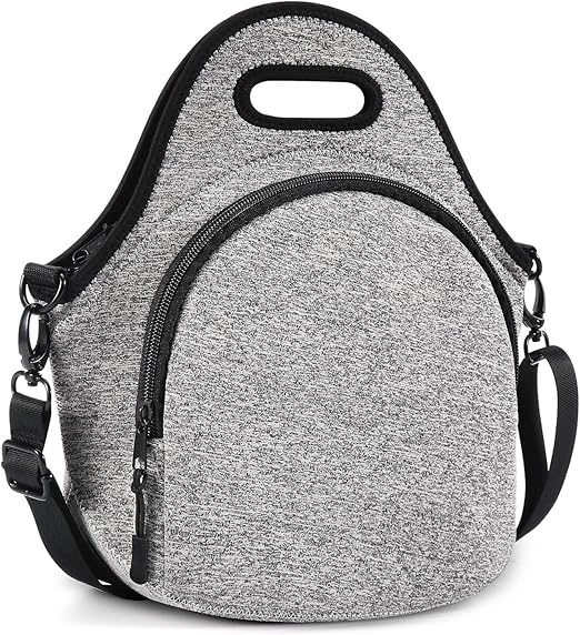 neoprene lunch bag with shoulder strap