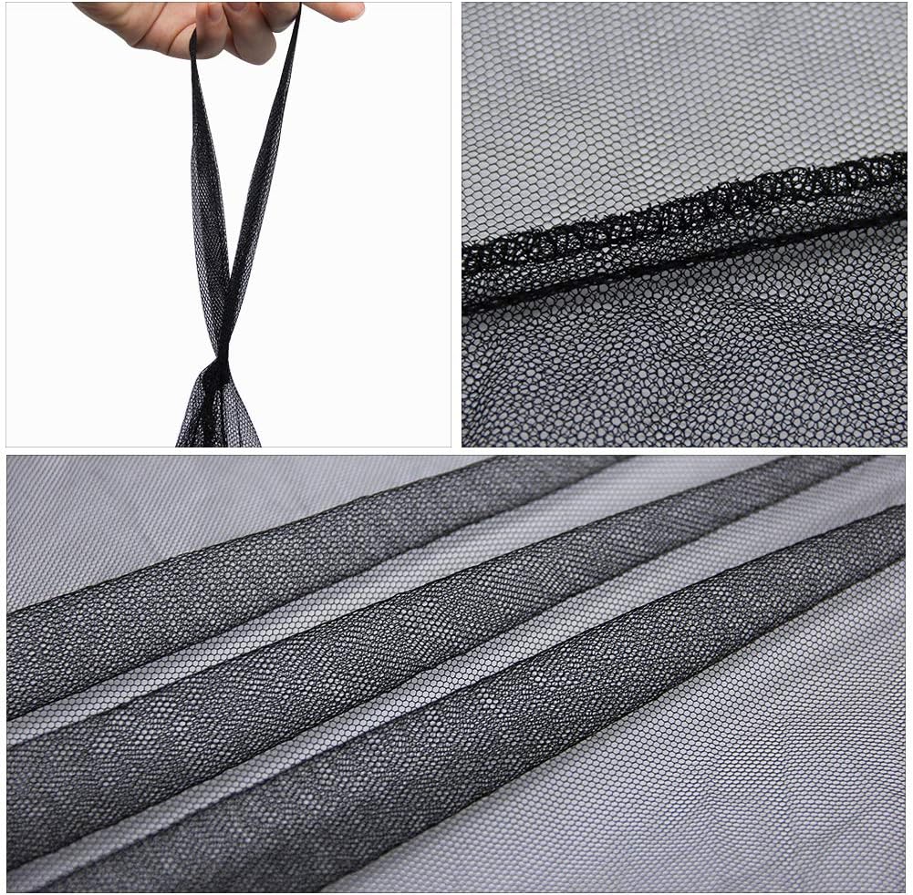 Twinkle Star 4 Corner Post Bed Canopy for Full/Queen/King Size Bed (Elegant Black): Home & Kitchen