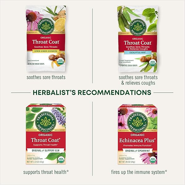 TRADITIONAL MEDICINALS ORGANIC, THROAT COAT LOZENGES, SWEET ORANGE FENNEL WITH MENTHOL – HERBAL COUGH DROPS, HELPS SOOTHE SORE THROAT & RELIEVE COUGH – NON-GMO, STIMULANT-FREE – 16 COUNT