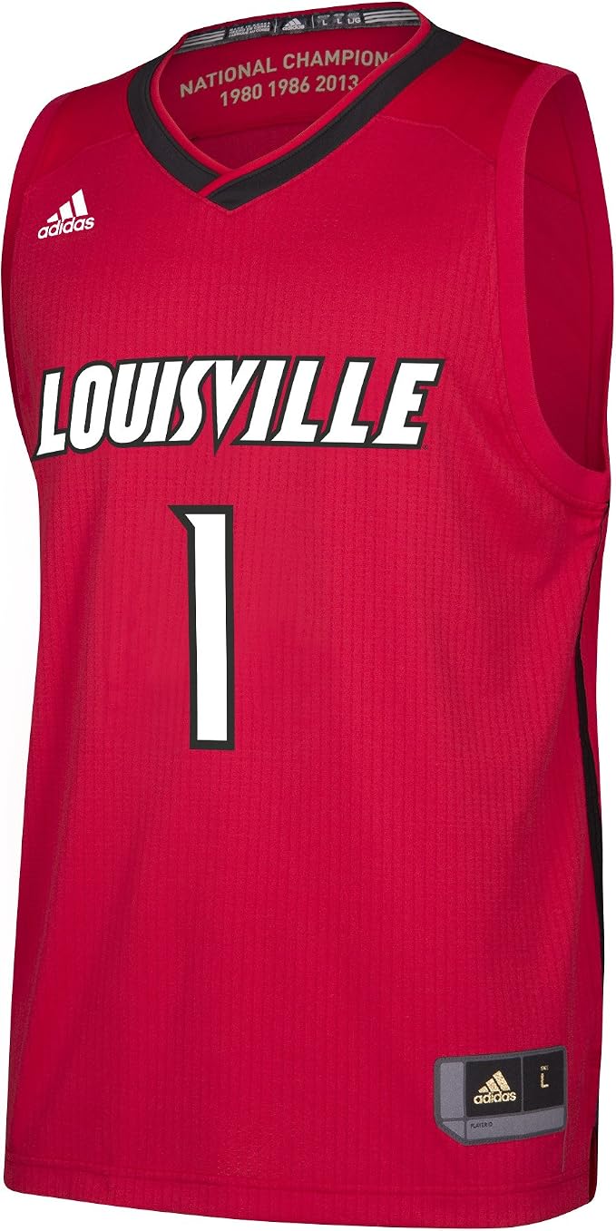 Adidas Herren Basketballtrikot Replica Herren Ncaa Replica Jersey Replica Basketball Jersey Rot Medium Amazon De Bekleidung