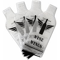Upgraded 4 Pack Wine Wings Reusable Bottle Protector Sleeve Travel Bag Luggage Leak Safe