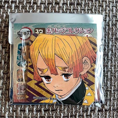 Amazon Co Jp 鬼滅の刃 ジャンプショップ 限定 スクエア缶バッジコレクション アナザーカラーver 第1弾 我妻善逸 ホビー 通販
