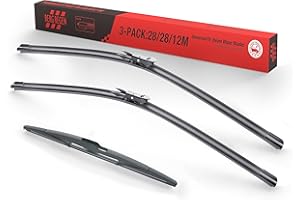 BERG REGEN 3 Wipers 28"+28"+12" Windshield Wiper Blades Fit for Ford Focus 2018 2017 2016 2015 2014 2013 2012 All-season Wiper Blades Pinch Tab Set of 3