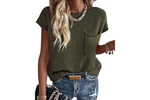 KIRUNDO Summer Fall Short Sleeve Sweater for Women 2025 Casual Sweater Vest Cotton Knit Pullover Tank Tops Fashion Clothing
