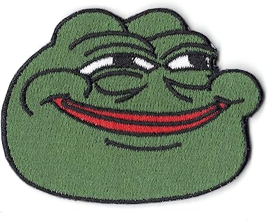 Gratuit Images Amazon Com Smiling Pepe Lol Frog Iron On Meme Emoji Iron On dernière salutations