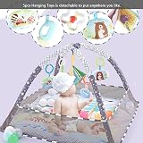 Bebamour Baby Playmat Floor Gym 0-24 Months 80x80cm 18 Balls 5 Toys Pink view 5
