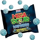 Barnetts Mega Sour Raspberry Candy 104g &ndash; Handmade British Hard Sweets &ndash; Extreme Sour Candy Challenge &ndash; Retro Party Bag &amp; Gift Hamper Treats