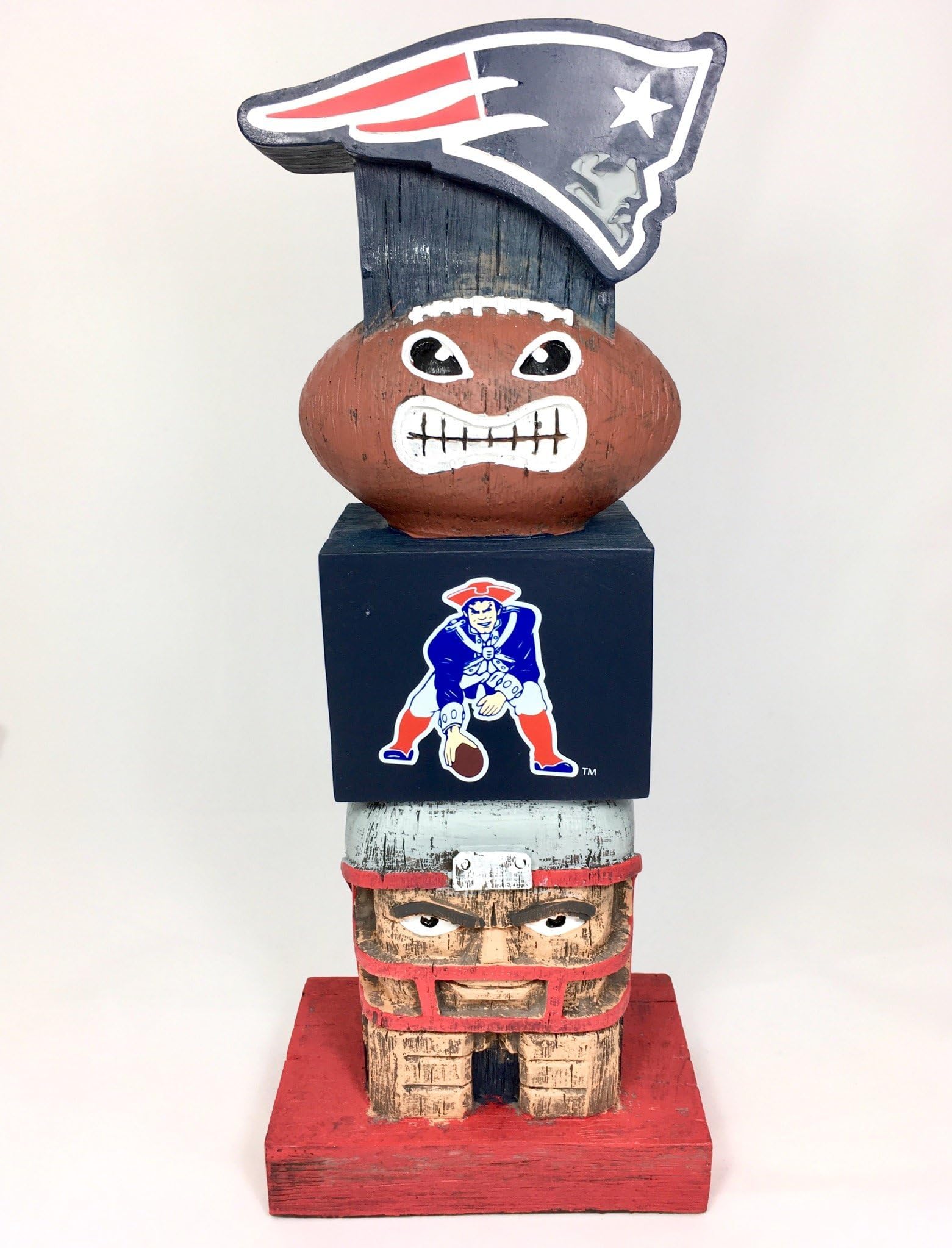 NFL Exclusive Tiki Totem Pole Statue for Outside Garden Decoration