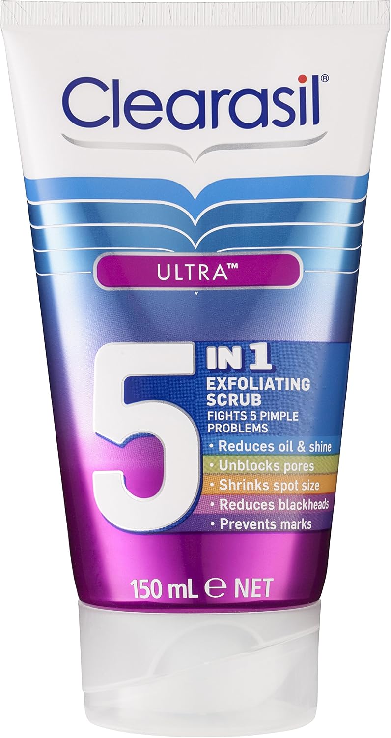 Clearasil 5 In 1 Action S Cleansing Face Wash for acne prone skin to unclog pores and everyday prevention of acne