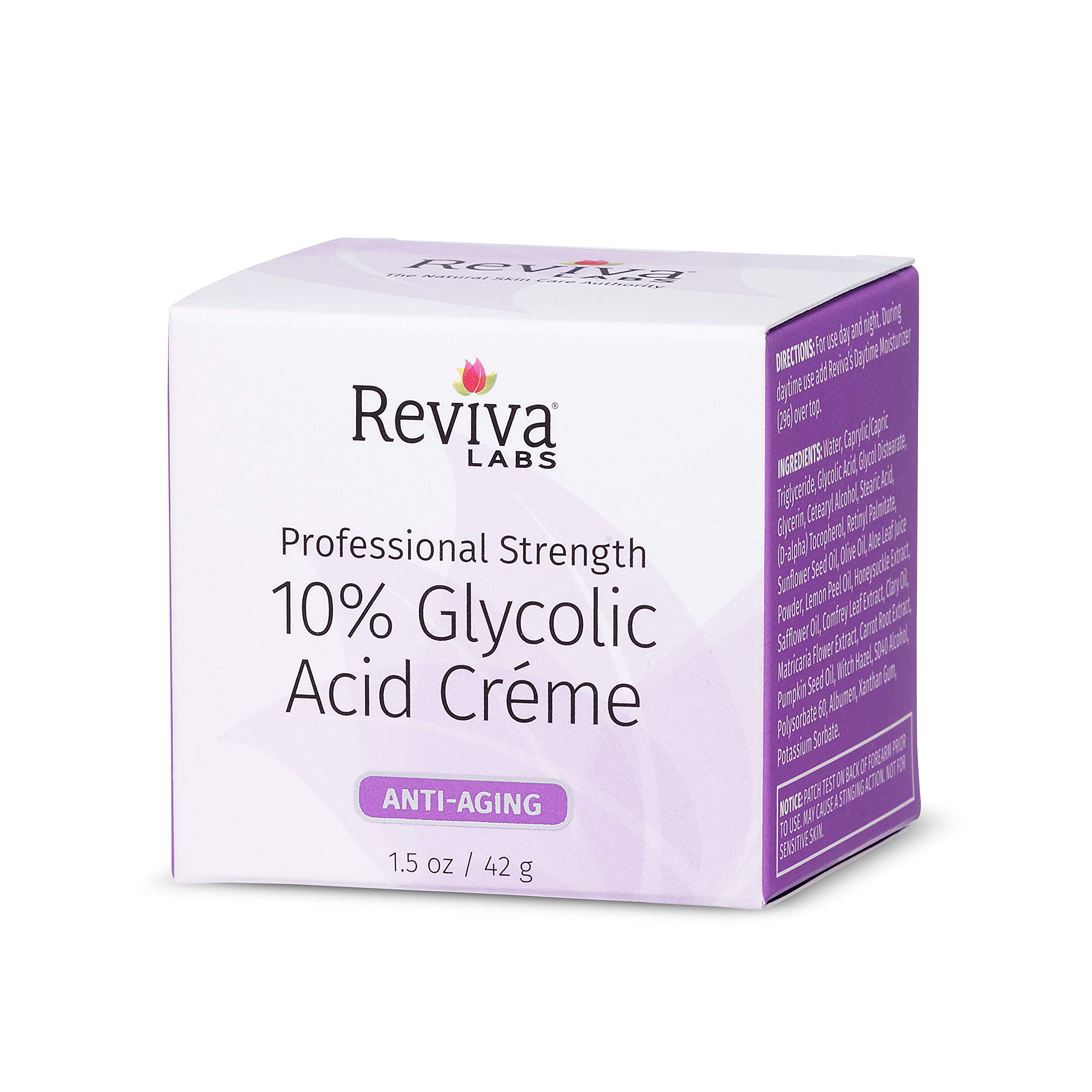 Reviva Labs 10 Glycolic Acid Cream, 1.5 Ounce Package may vary Buy
