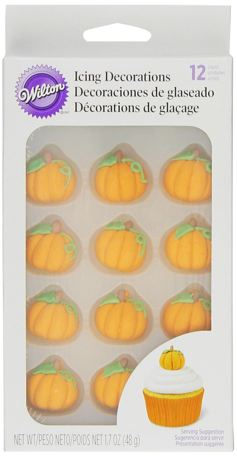 Wilton Pumpkin Royal Icing Decorations Brownies