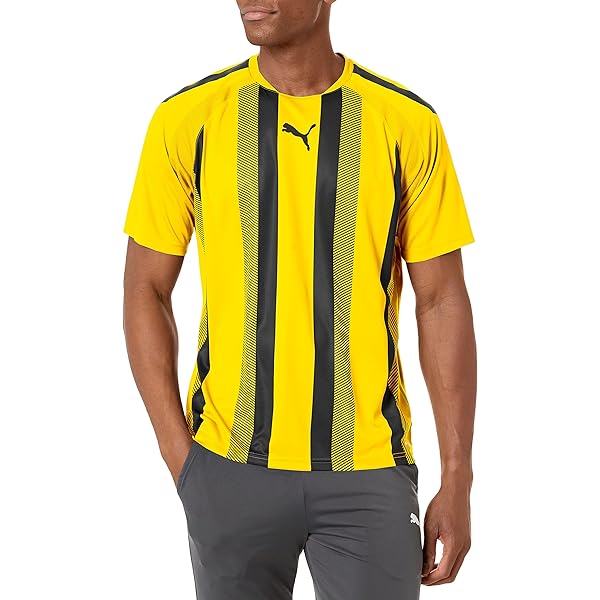 Amazon.com: PUMA mens Teamliga Jersey T Shirt, Cyber Yellow/Black