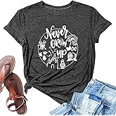 Magical Castle Shirts Women Magic Kingdom T Shirt Castle Flower Graphic Short Sleeve Tops Holiday Tee