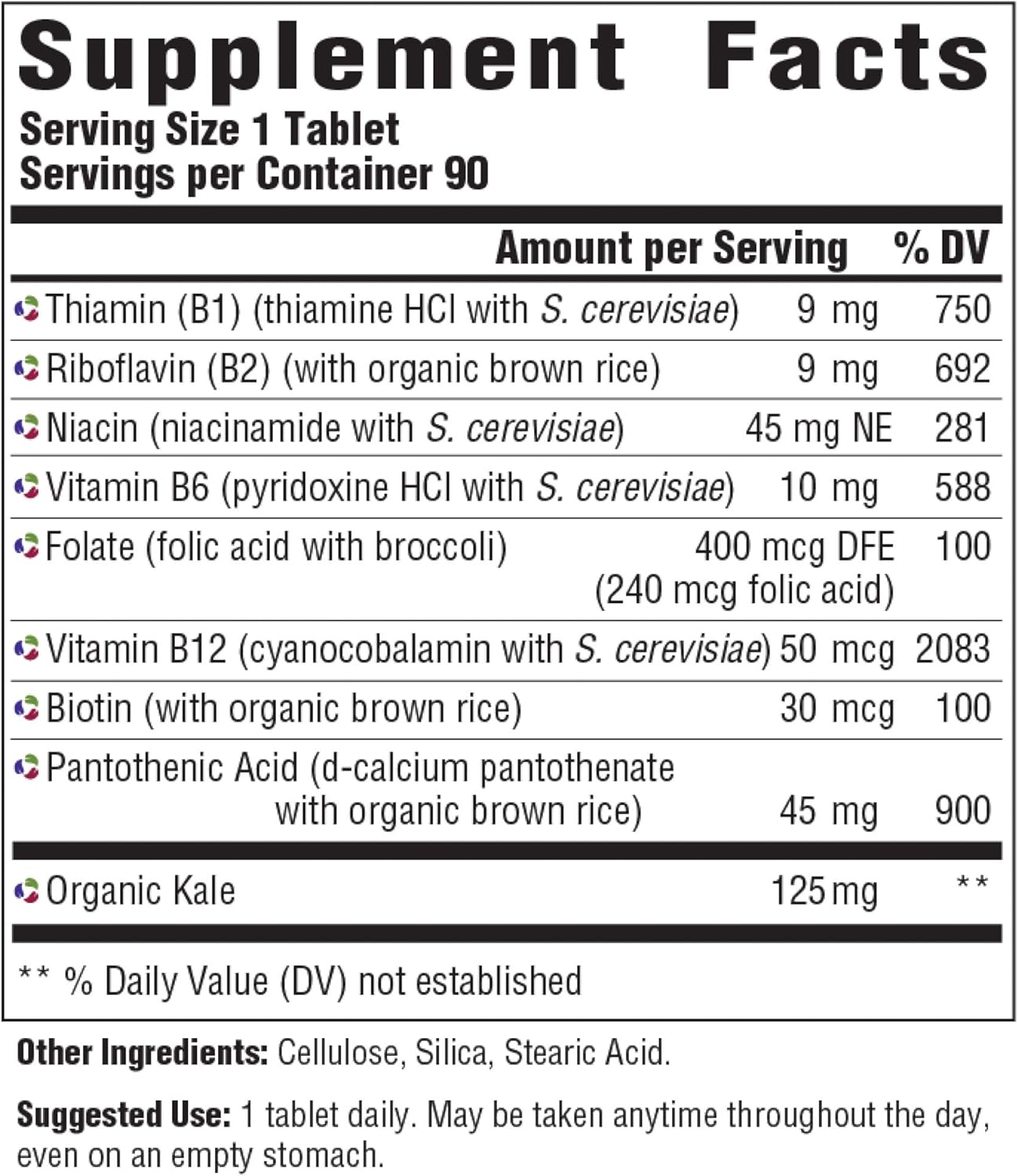 MegaFood, Balanced B Complex, Promotes Healthy Energy Levels, Multivitamin Dietary Supplement, Gluten Free, Vegan, 90 Tablets (90 Servings): Health & Personal Care