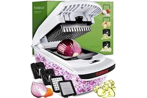 Fullstar Vegetable Chopper - Spiralizer Vegetable Slicer - Onion Chopper with Container - Pro Food Chopper - Slicer Dicer Cut