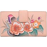 Anna by Anuschka Women's Hand Painted Genuine Leather Two Fold Organizer Wallet