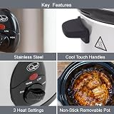 Quest 35280 Slow Cooker 5 L Compact Stainless Steel 320W 3 Settings view 3