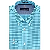 Tommy Hilfiger Men's Slim Fit Non Iron Gingham Dress Shirt