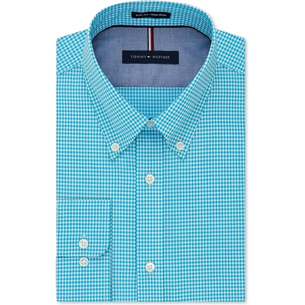 Amazon.com: Tommy Hilfiger Men's Dress Shirt Slim Fit Essentials : Clothing,  Shoes & Jewelry
