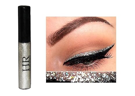Hr Metallic Glitter Shinning Shimmer Eyeliner Waterproof Gold Blue Green Pink (Silver)