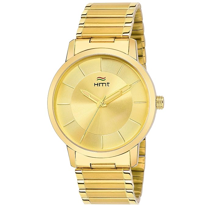 Analogue Gold Dial Mens Watch_HM-GR220-GLD-GLD
