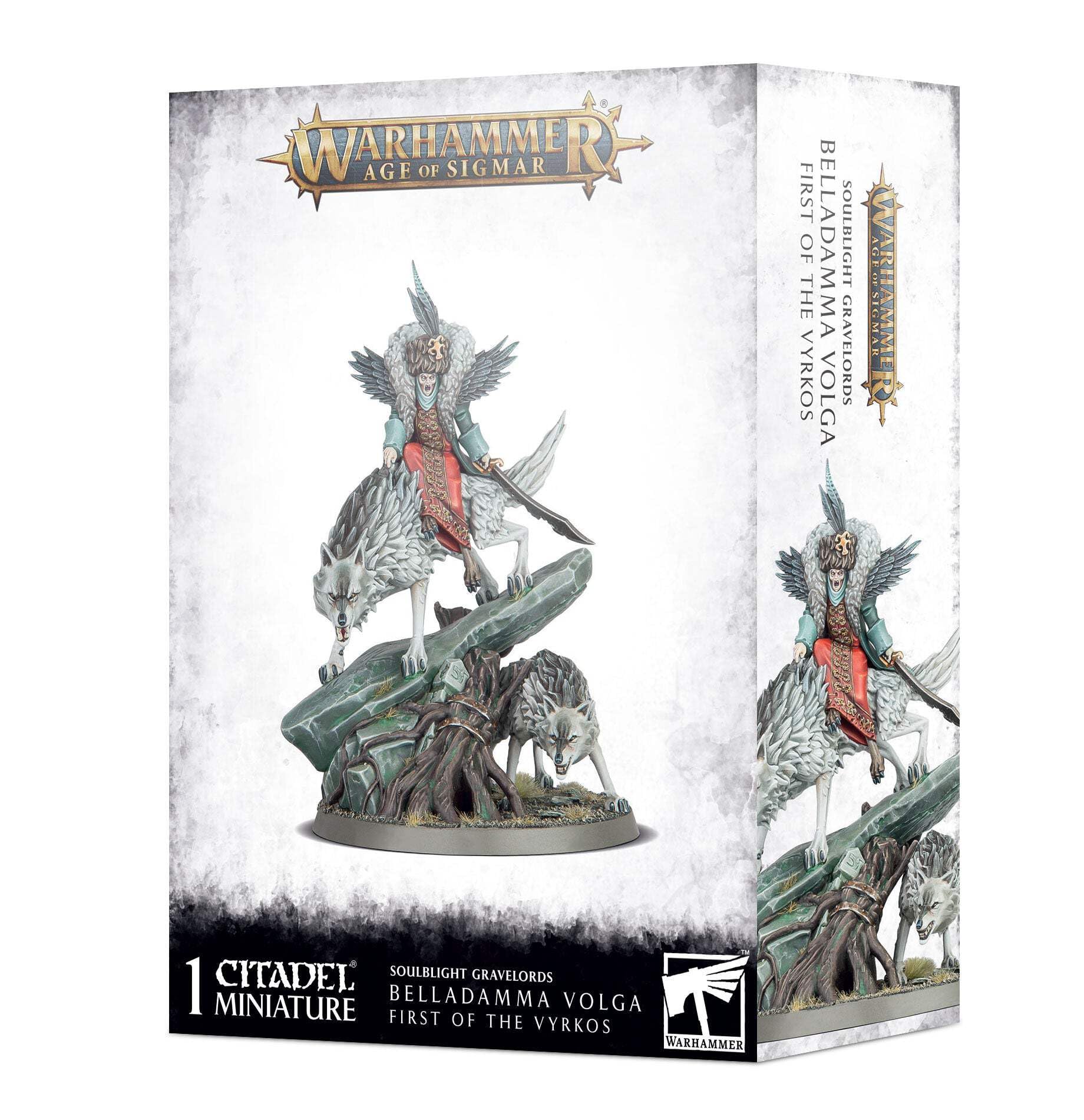 Games Workshop Warhammer AoS - Soulblight Gravelords Belladamma Volga First of The Vyrkos, Black