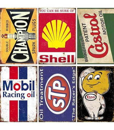 Amazon.com: Oilzum Motor Oil Reproduction Gas Station Garage Metal