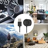 kwmobile USB Charger Cable for Suunto 7 Smartwatch Charging Cord Black view 5
