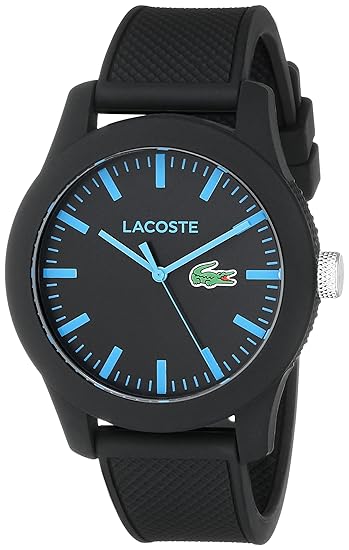 lacoste black and blue watch