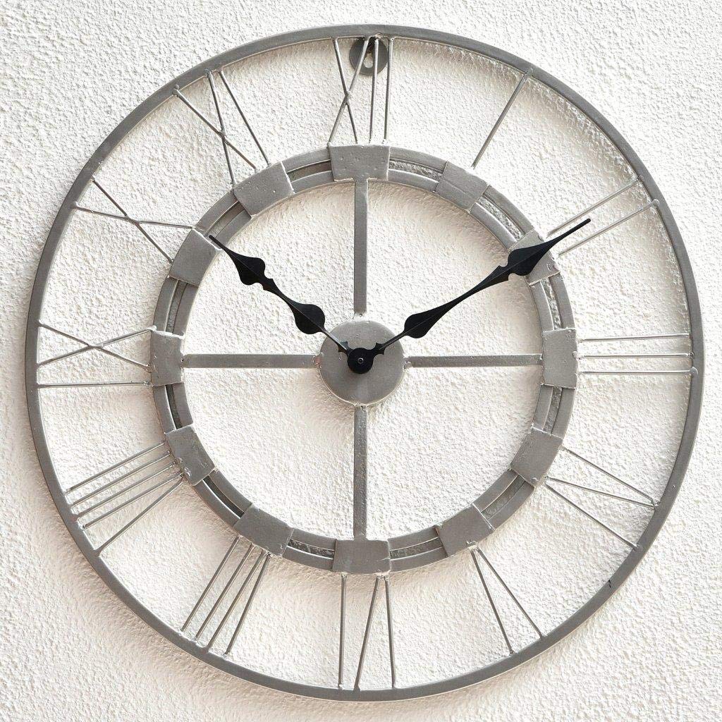 Buy Vintage Clock Iron HandCrafted Extra Large Wall Clock Metal Wall