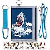 Yollber Kids Wallets for Boys With Coin Pocket, Wallets for Kids Ages 4-18, Toddler Trifold Wallet With 9 Card Holders,Novelty Wallet for Childrens Birthday Gifts