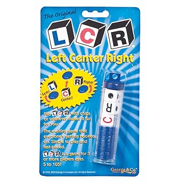 George and Company LLC Lcr - Left Center Right Dice Game (Random Colour)