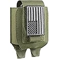 Molle Handcuff Pouch, Handcuff Case for Duty Belt/Tactical Vest, Handcuff Holster with USA Flag Patch Fit ASP Handcuff/Hinged Handcuff/Chain Handcuff/Folding Rigid Handcuff