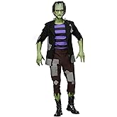 Frankenstein's Plus Size Monster Costume for Men - Jacket, Shirt, Pants, Headpiece, and Neck Bolts