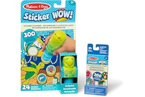 Melissa & Doug Sticker Wow!™ Sea Turtle Bundle: 24-Page Activity Book, Refillable Sticker Stamper, Mini Pad, 500 Stickers, Arts and Crafts for Kids Ages 3+
