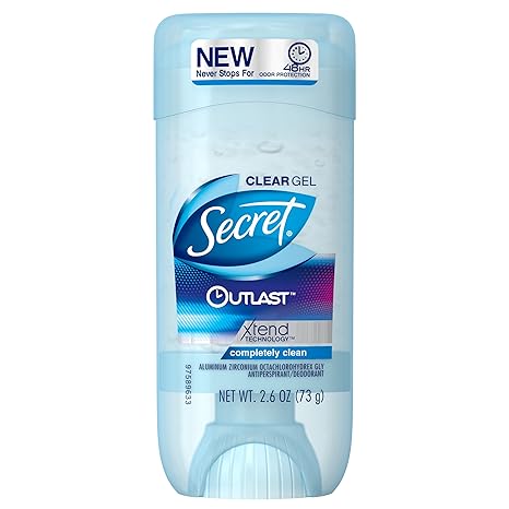 Secret Outlast Clear Gel Antiperspirant and Deodorant Scent, 2.7 Ounce